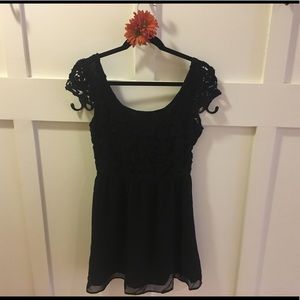 Black lace dress